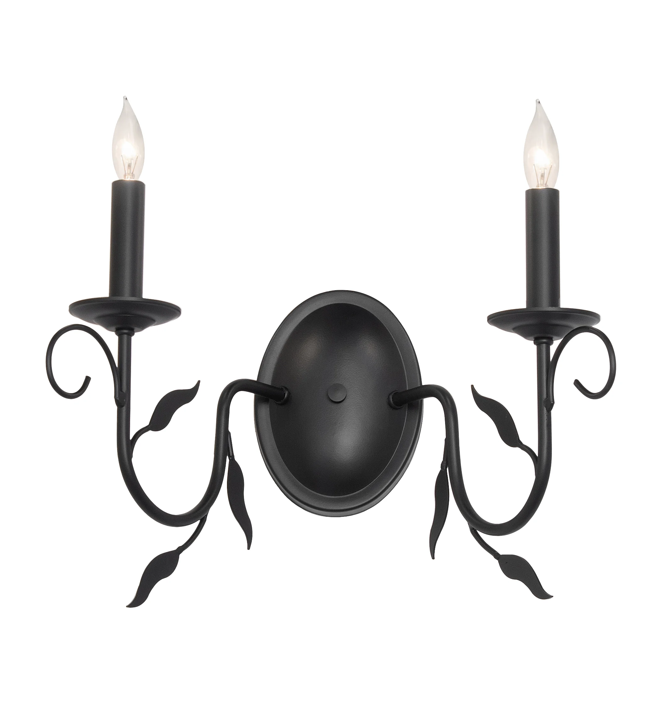 Bordeaux Two Light Wall Sconce in Blackwash
