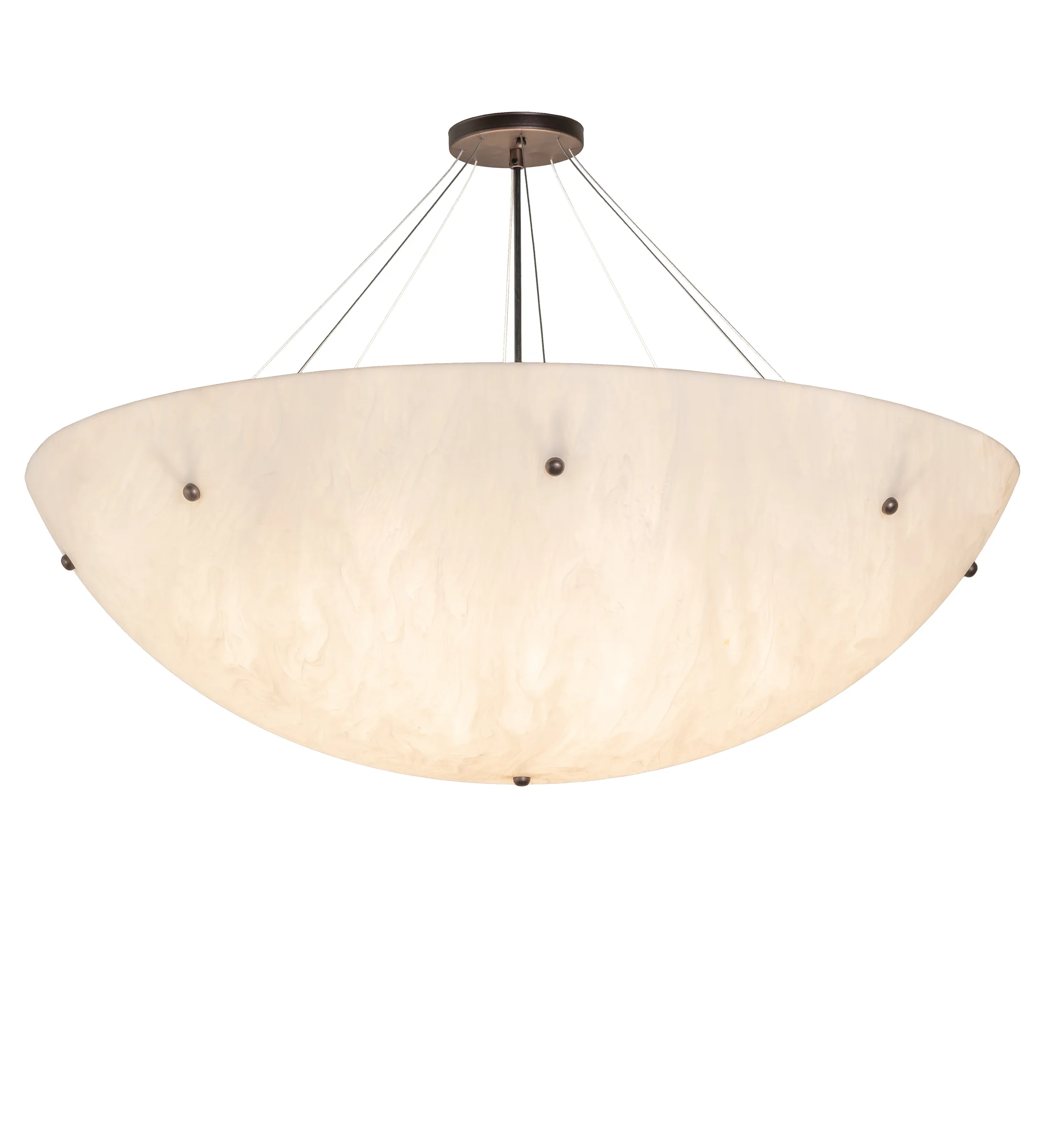 Cypola Six Light Pendant in Mahogany Bronze