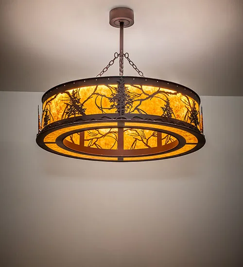 44" Wide Tamarack Inverted Pendant