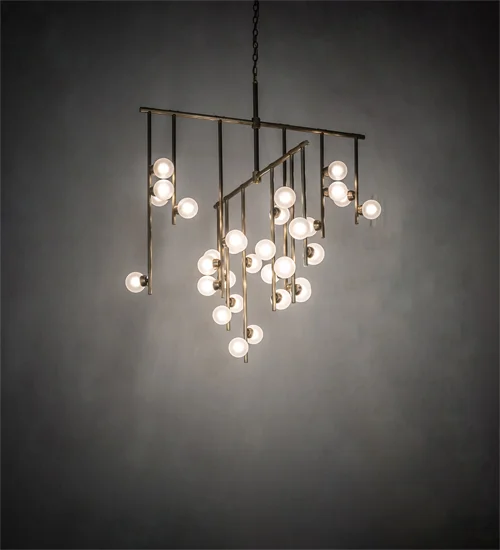Alva LED Chandelier in Brass Tint