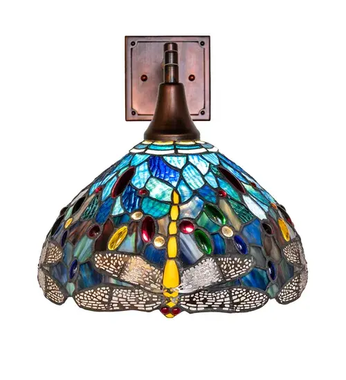 The Tiffany Hanging Head Dragonfly by Meyda Lighting - Image 5