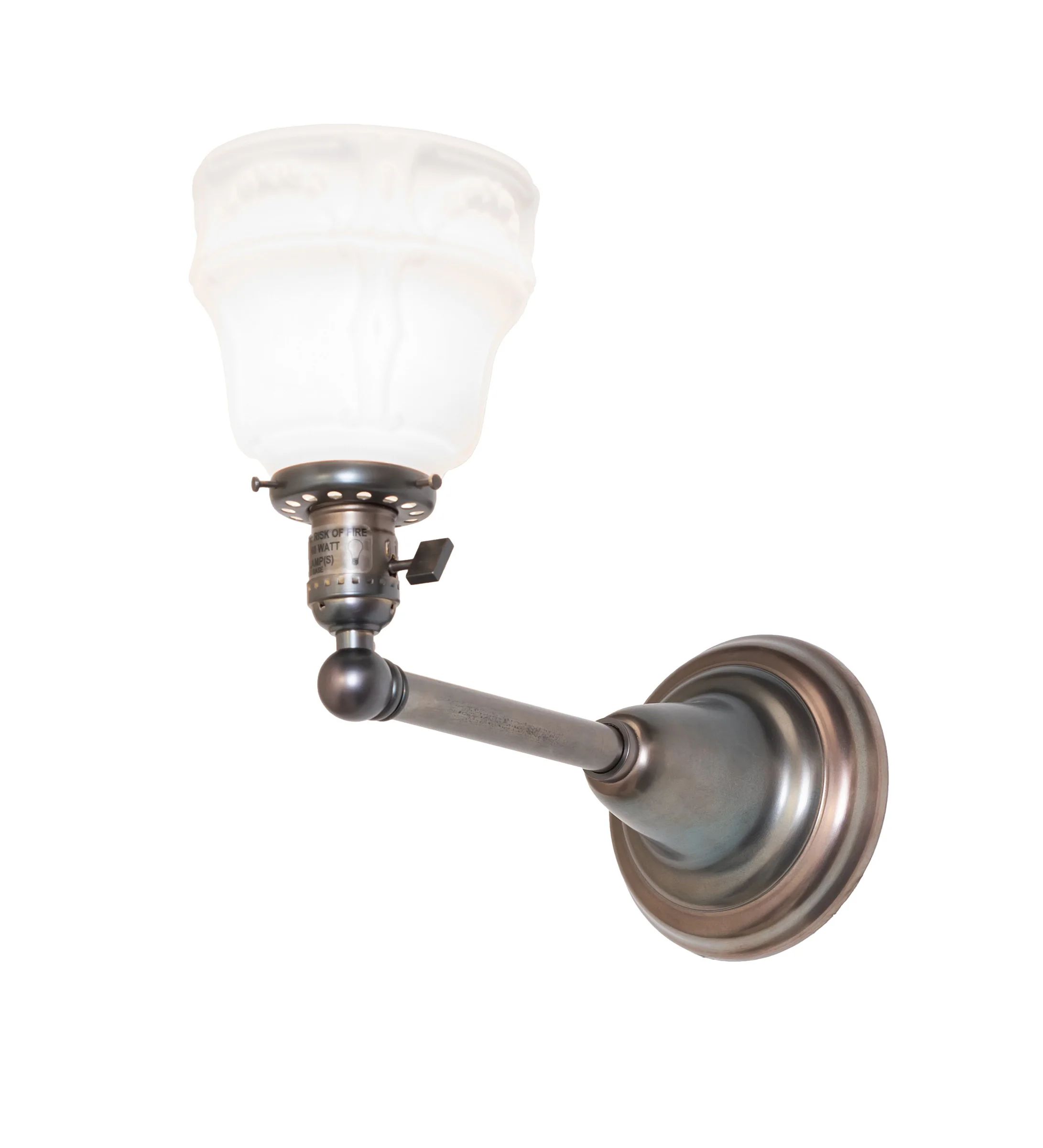 Revival Garland One Light Wall Sconce in Weathered Antique Brass