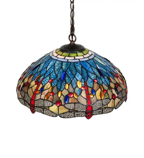 The Tiffany Hanginghead Dragonfly by Meyda Lighting - Image 4