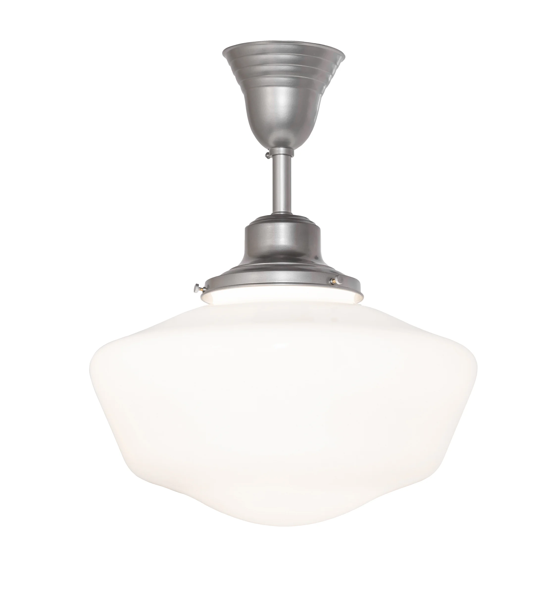 Revival Schoolhouse One Light Pendant in Nickel