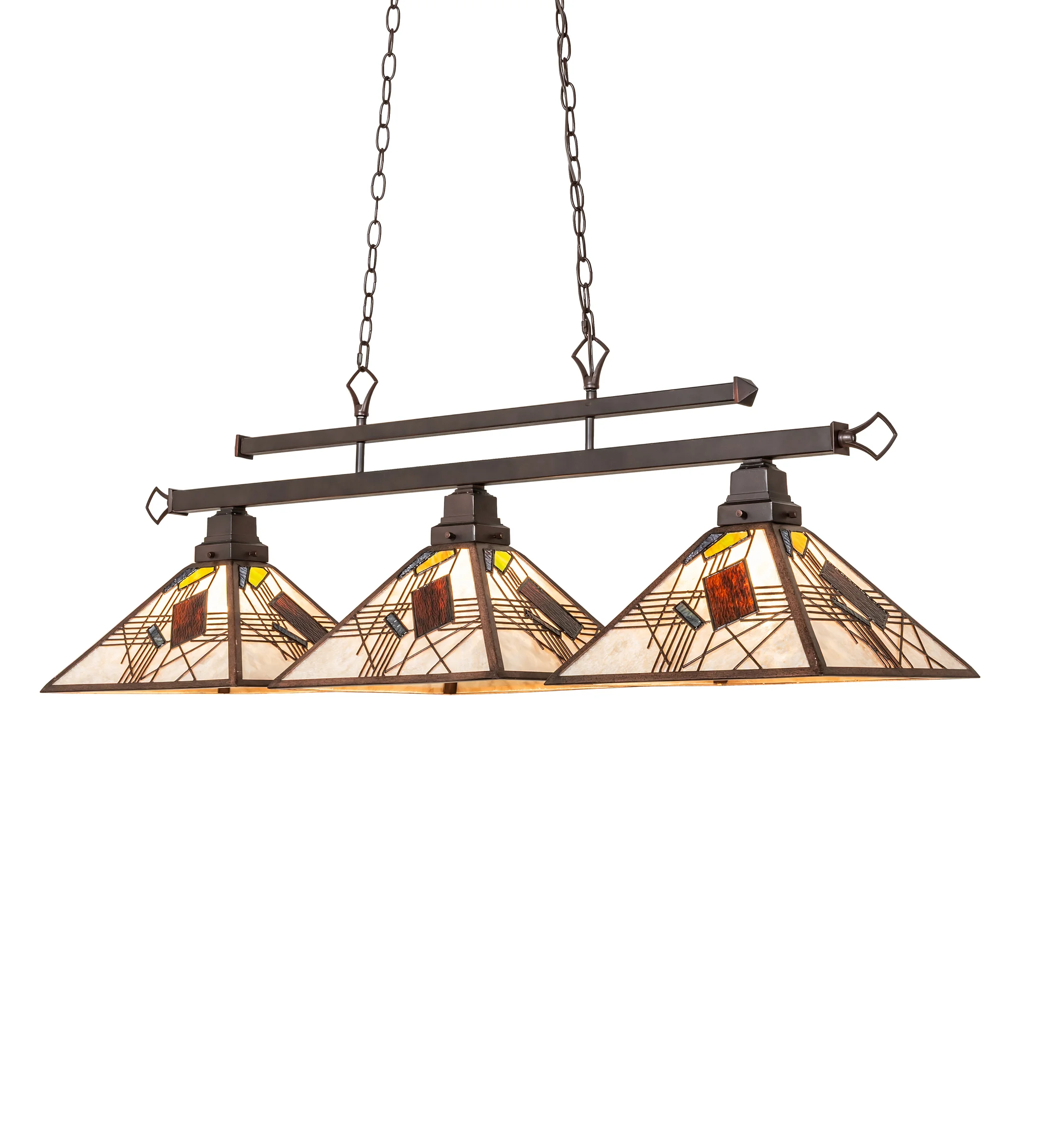 47" Long Magnetism 3 Light Island Pendant