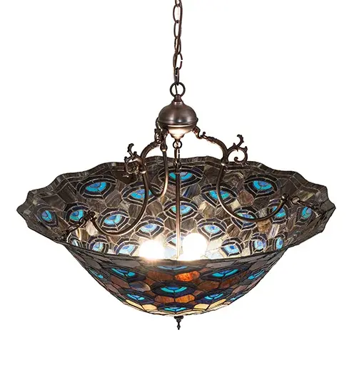 The Meyda Tiffany - Tiffany Peacock Feather by Meyda Lighting - Image 4