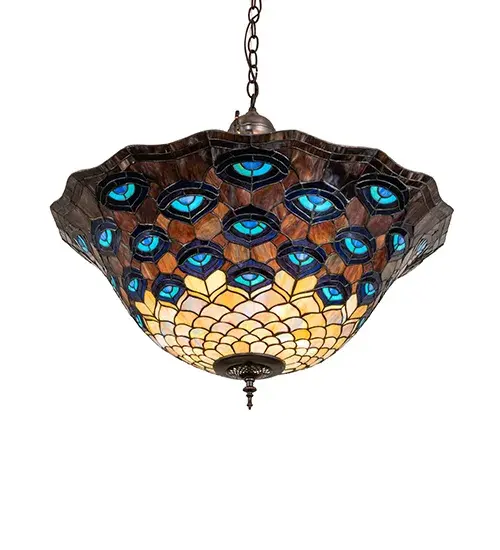 The Meyda Tiffany - Tiffany Peacock Feather by Meyda Lighting - Image 6