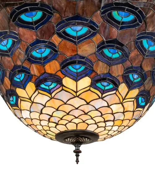 The Meyda Tiffany - Tiffany Peacock Feather by Meyda Lighting - Image 8