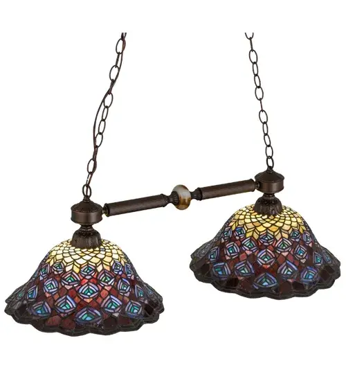 The Tiffany Peacock Feather by Meyda Lighting - Image 4