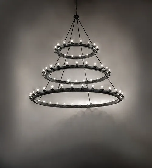 96" Wide Loxley 72 Light Three Tier Chandelier