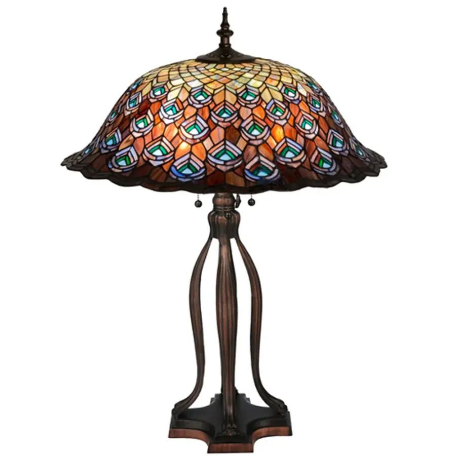 The Tiffany Peacock Feather by Meyda Lighting