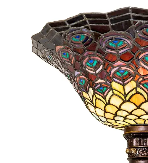 The Tiffany Peacock Feather by Meyda Lighting - Image 4