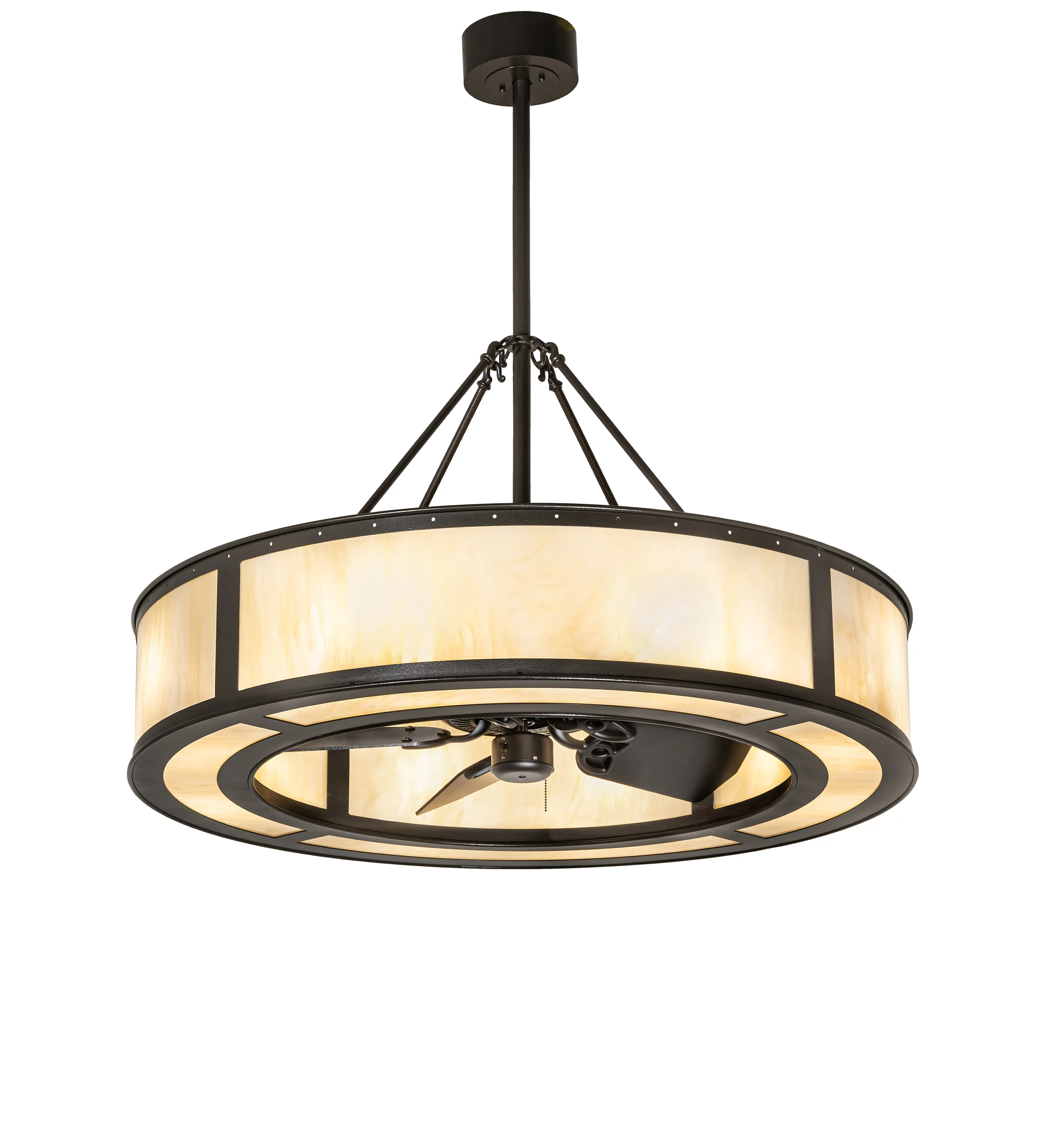Smythe Eight Light Chandel-Air in Timeless Bronze Vein