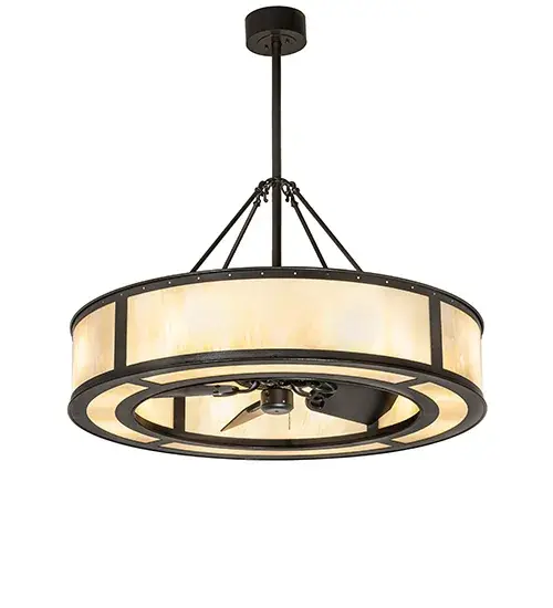 Every Meyda Tiffany item is a unique handcrafted work of art. Natural variations in the wide array of materials that we use to create each Meyda product make every item a masterpiece of its own. Photographs are a general representation of the product. Colors and designs will vary. Collection: Smythe Finish: Timeless Bronze Vein Glass: Sahara Taupe Idalight Width: 44.50" Height: 48.00" Length: 44.50" Weight: 87.00 lb Number of Bulbs: 8 Maximum Wattage: 60.00 W Bulb Type: A19 Bulb Base: E26 Material: Steel Country of Origin: USA Safety Rating: Damp - alternate view