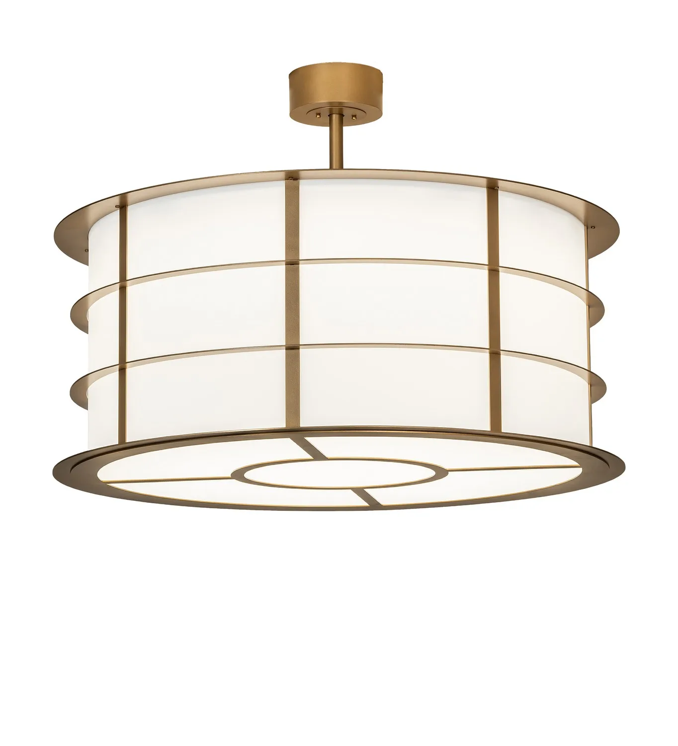 Zarkov LED Semi-Flush Mount in Gold Metallic