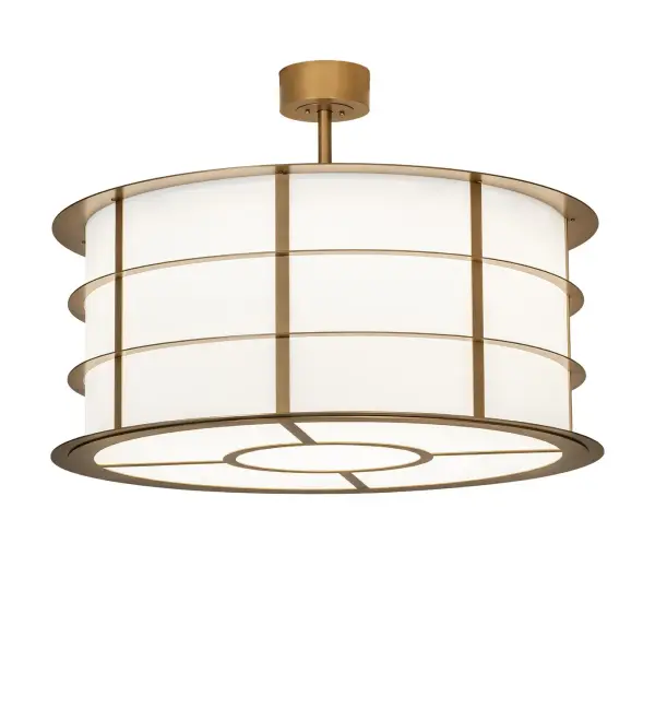 Every Meyda Tiffany item is a unique handcrafted work of art. Natural variations in the wide array of materials that we use to create each Meyda product make every item a masterpiece of its own. Photographs are a general representation of the product. Colors and designs will vary. Collection: Zarkov Finish: Gold Metallic Glass: Statuario Idalight Width: 42.00" Height: 30.00" Length: 42.00" Weight: 116.00 lb Maximum Wattage: 39.00 W Bulb Base: INTEGRAL Light Source: LED Color Temperature: 3000 K Material: Steel Country of Origin: USA Safety Rating: Damp LED