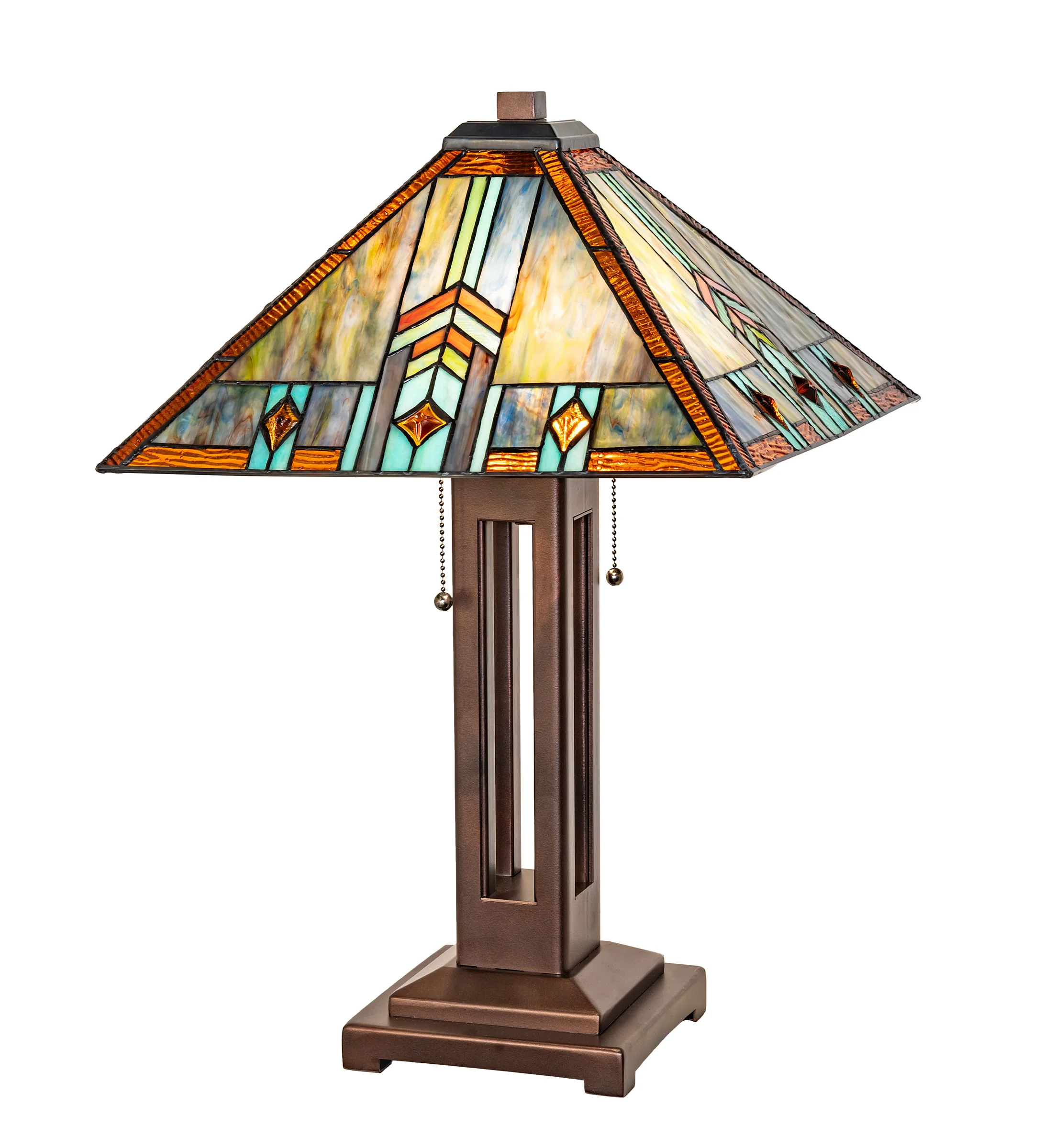 Prairie Wheat Two Light Table Lamp in Mahogany Bronze