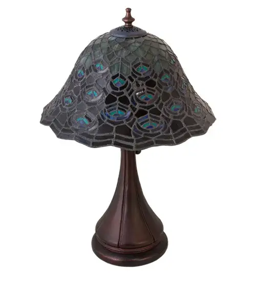 The Tiffany Peacock Feather by Meyda Lighting - Image 3