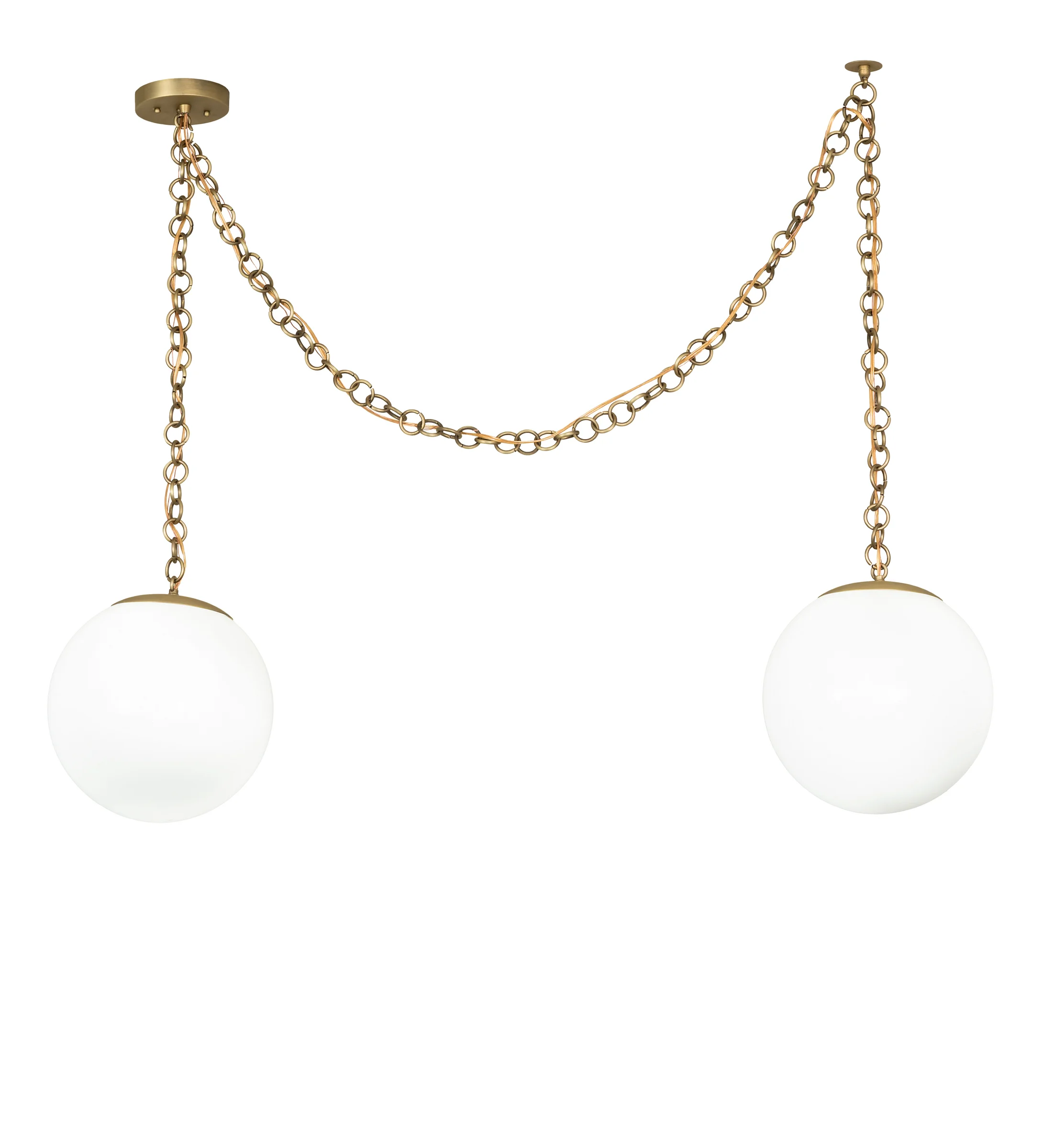120" Wide Castiliolite Bola Swag Pendant