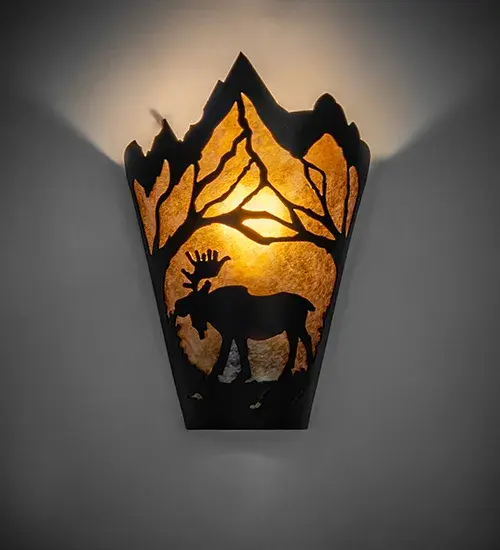 The Meyda Tiffany - Moose At Dawn by Meyda Lighting - Image 1