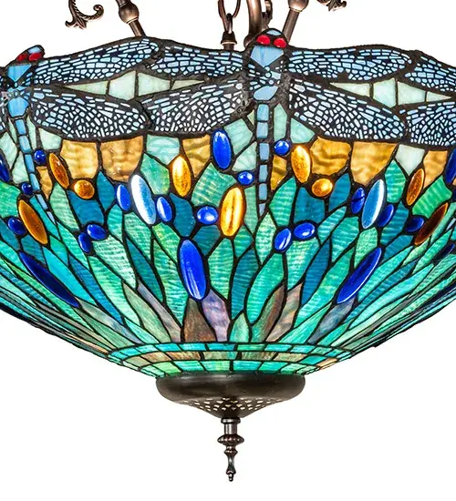 The Tiffany Hanging Head Dragonfly by Meyda Lighting - Image 8