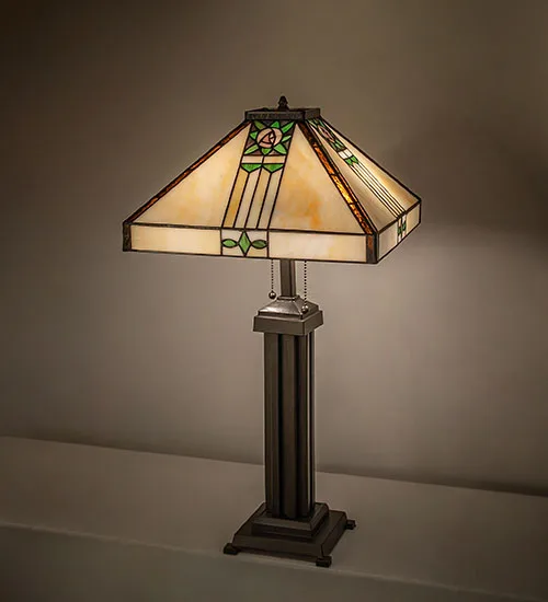 27" High Pasadena Rose Table Lamp