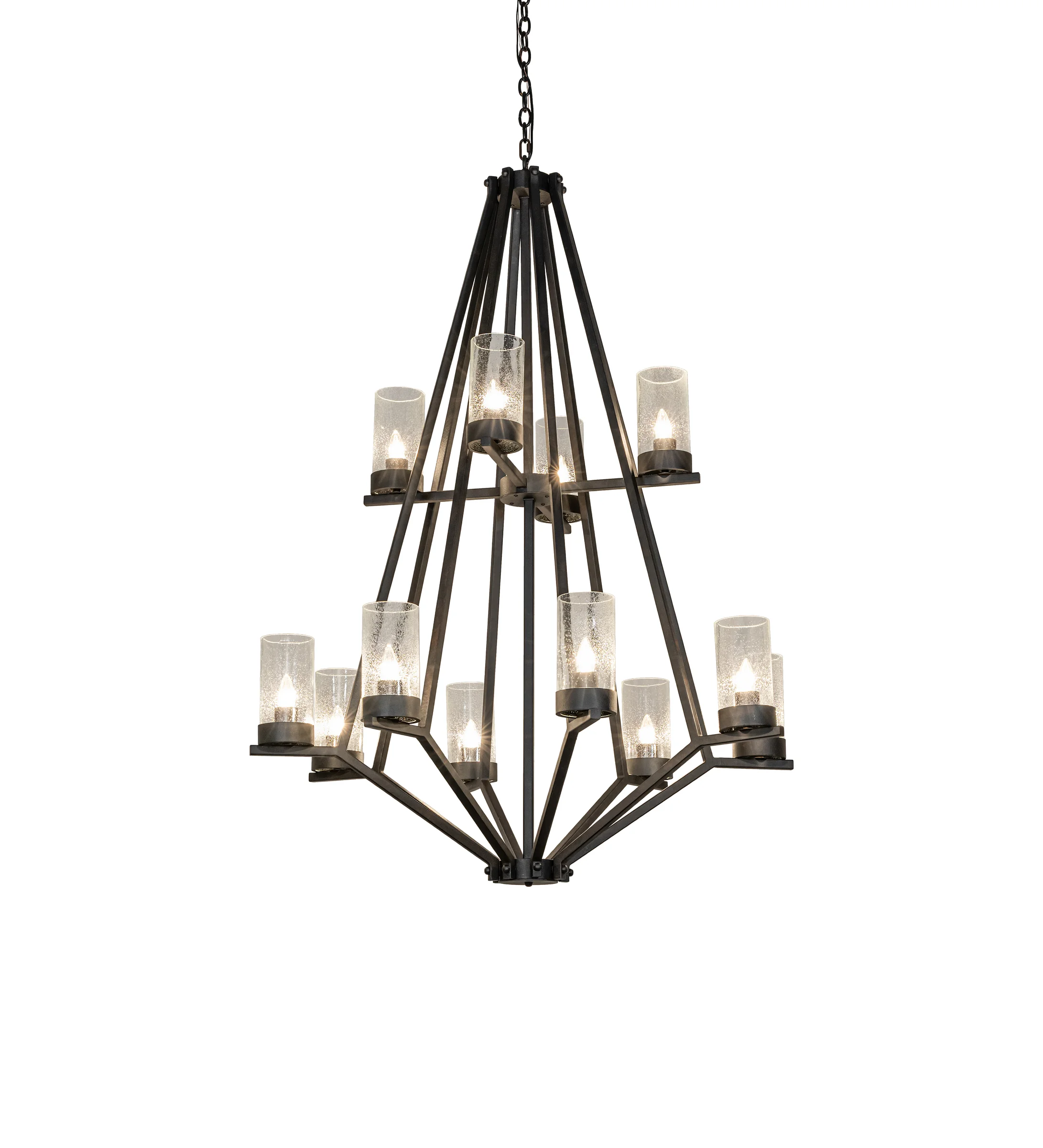 Galen 12 Light Chandelier in Chestnut