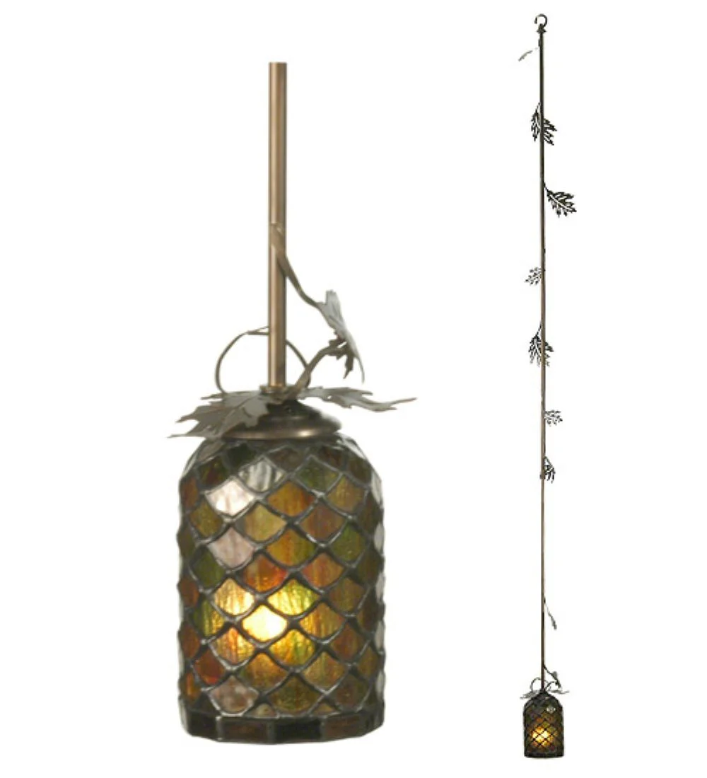 Oak Leaf One Light Mini Pendant in Antique Copper