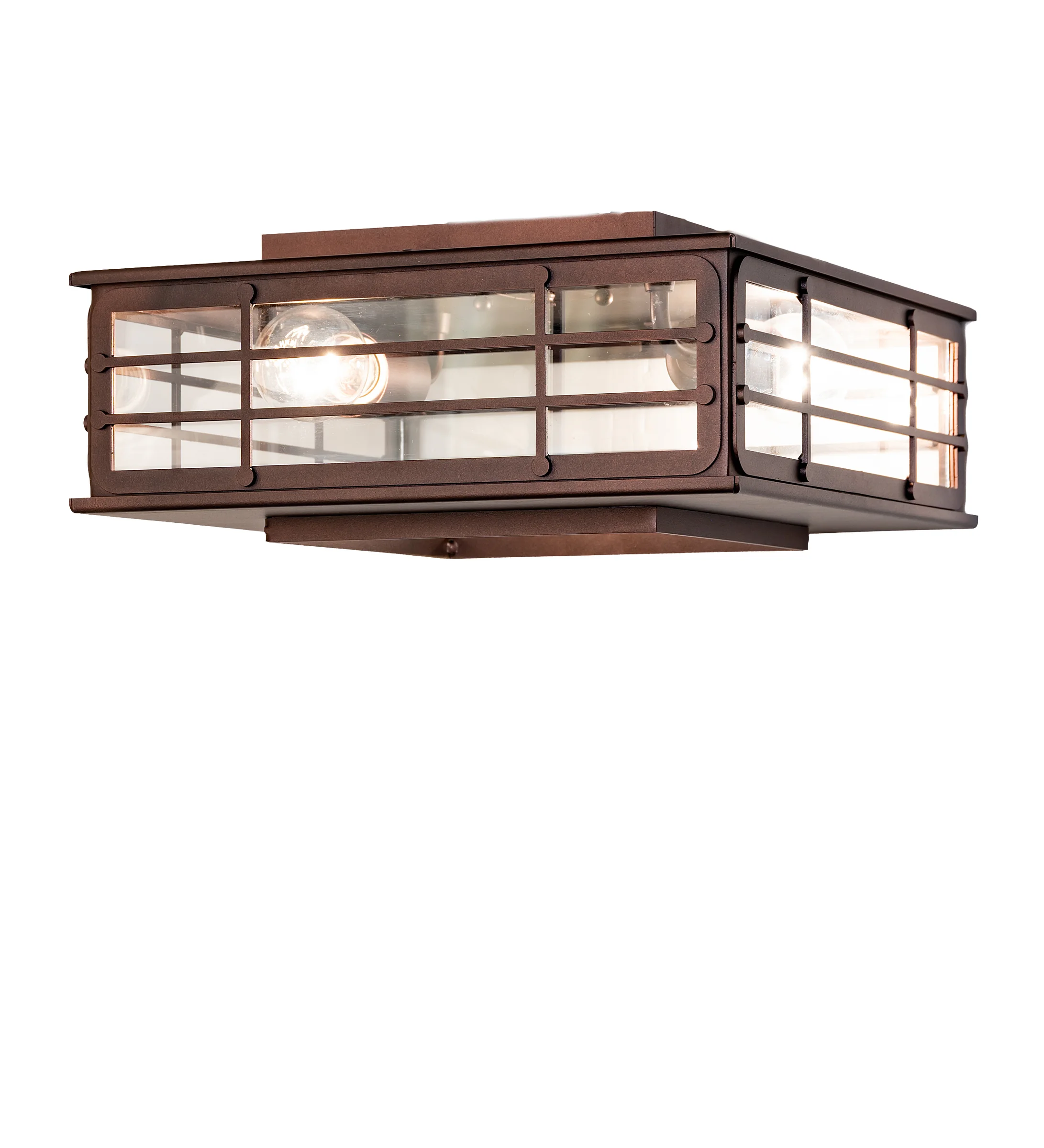14" Square Pontrefract Lantern Flush Mount