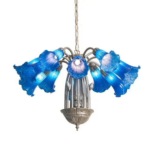 The Meyda Tiffany - Blue Tiffany Pond Lily by Meyda Lighting - Image 2