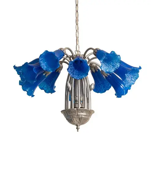 The Meyda Tiffany - Blue Tiffany Pond Lily by Meyda Lighting - Image 3