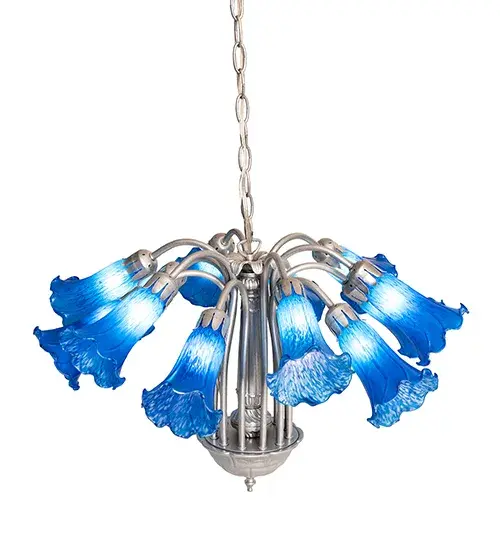 The Meyda Tiffany - Blue Tiffany Pond Lily by Meyda Lighting - Image 4