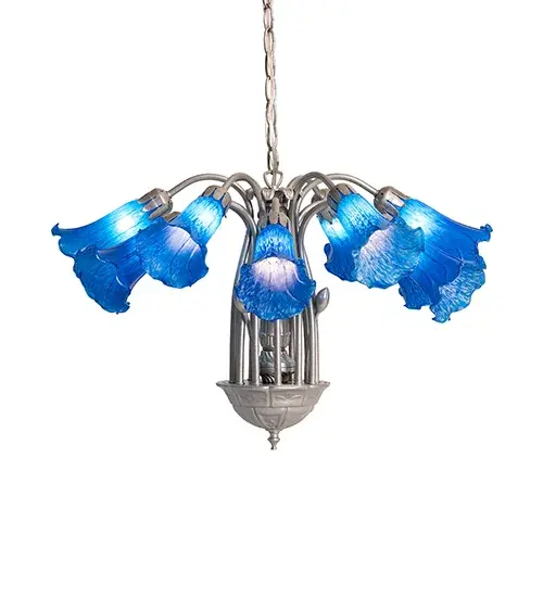 The Meyda Tiffany - Blue Tiffany Pond Lily by Meyda Lighting - Image 5
