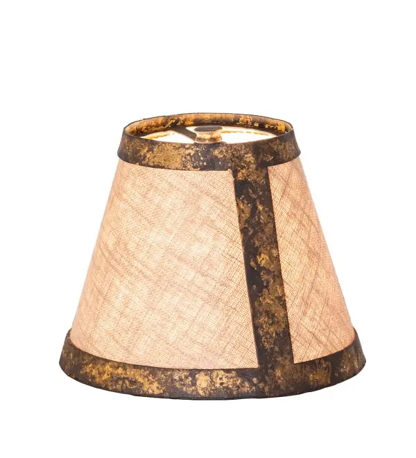 Every Meyda Tiffany item is a unique handcrafted work of art. Natural variations in the wide array of materials that we use to create each Meyda product make every item a masterpiece of its own. Photographs are a general representation of the product. Colors and designs will vary. Finish: Old Gold Glass: Moldova Fabric Width: 6.00" Height: 4.50" Length: 6.00" Weight: 1.00 lb Country of Origin: USA
