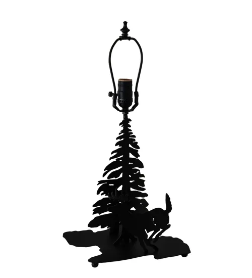 13" High Deer through the Trees Table Base