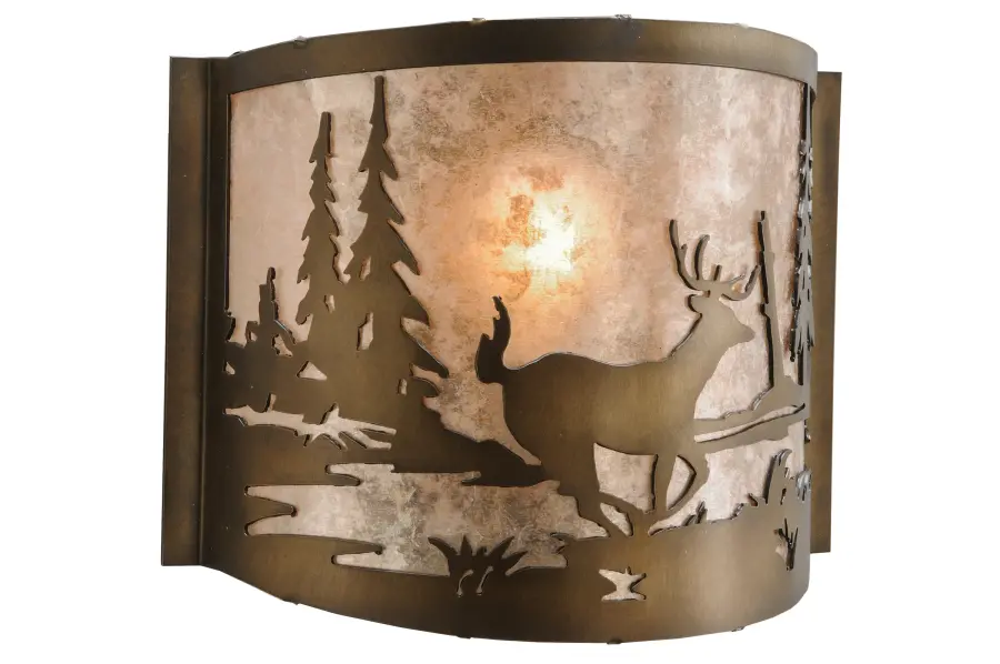 The Meyda Tiffany - Deer At Lake by Meyda Lighting - Image 1