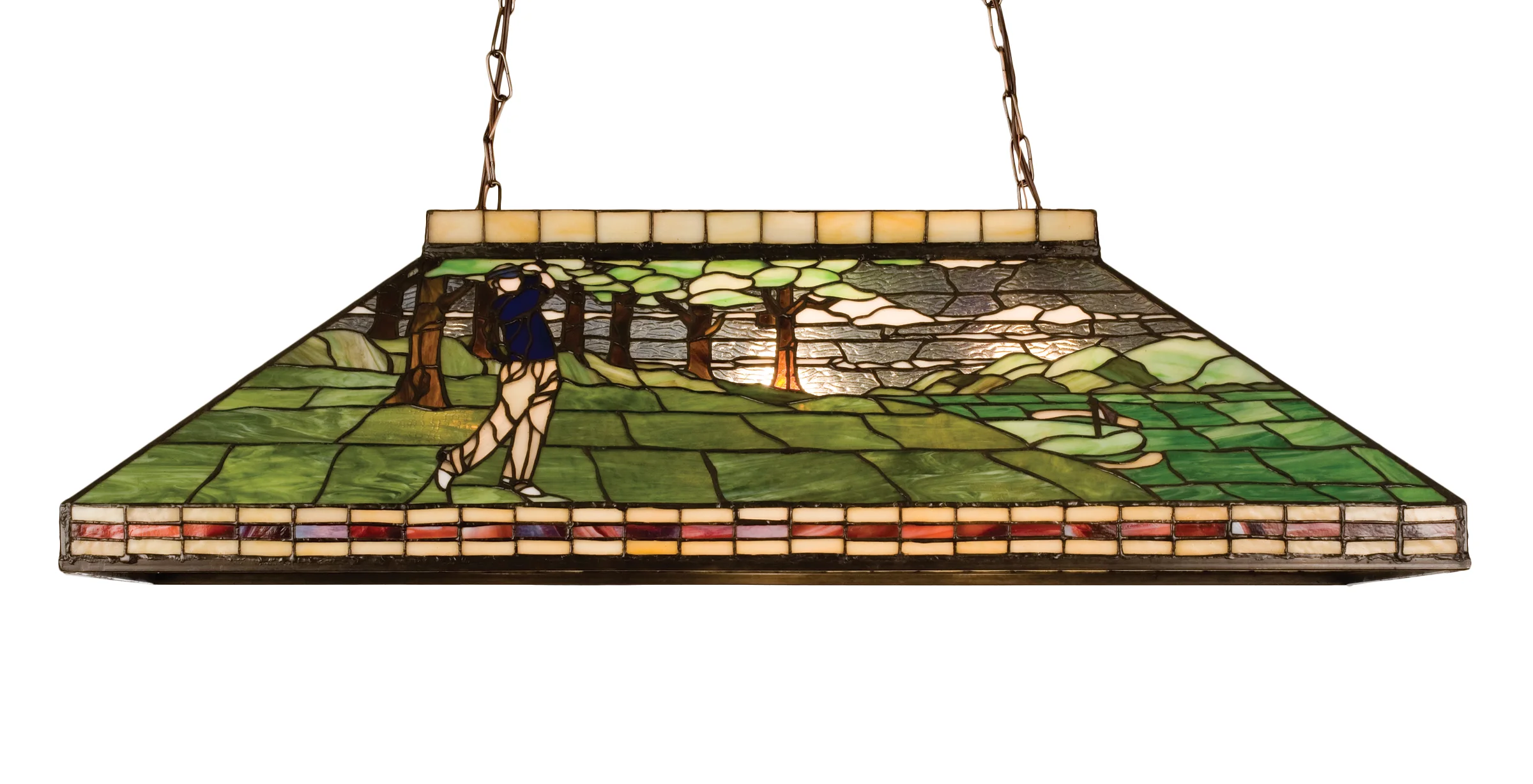 39"L Golf Oblong Pendant
