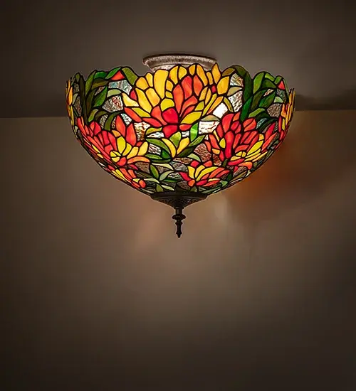 Every Meyda Tiffany item is a unique handcrafted work of art. Natural variations in the wide array of materials that we use to create each Meyda product make every item a masterpiece of its own. Photographs are a general representation of the product. Colors and designs will vary.