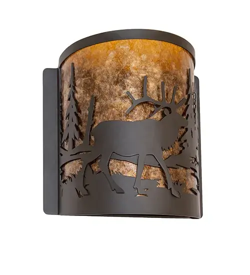 The Meyda Tiffany - Elk At Lake by Meyda Lighting - Image 3