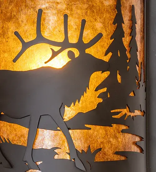 The Meyda Tiffany - Elk At Lake by Meyda Lighting - Image 9