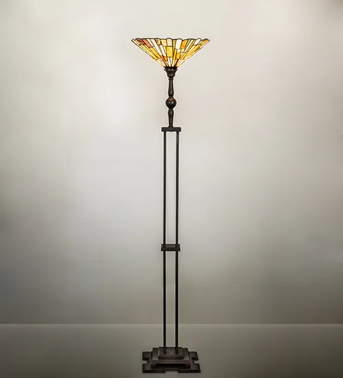 71" High Delta Jadestone Torchiere