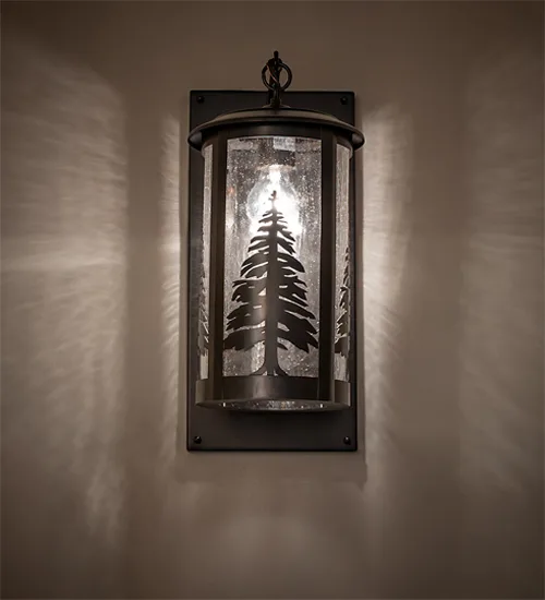 8" Wide Fulton Tall Pines Wall Sconce