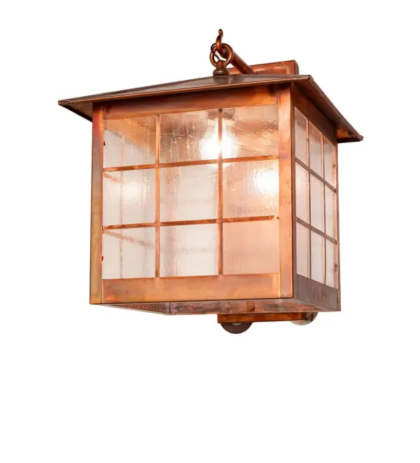 A charming wall fixture featuring Gothic charm. The Leyton wall sconce offers a Vintage Copper finish that complements the Clear Seeded Glass lens. The fixture reveals an Edison-style lamp. The fixture is ideal for illuminating walls in corridors, exterior facades, and other interior and outdoor spaces in hospitality, residential, and commercial settings. The Leyton Wall Sconce is included in our American-made, American- designed, handcrafted Traditional Lighting Collection and manufactured in Yorkville, New York. The fixture is UL and cUL listed for dry, damp, and wet locations. Collection: Leyton Finish: Vintage Copper Glass: Clear Seeded Glass Width: 15.00" Height: 18.00" Length: 16.00" Weight: 21.00 lb Number of Bulbs: 1 Maximum Wattage: 60.00 W Bulb Type: A19 Bulb Base: E26 Material: Copper Country of Origin: USA Safety Rating: Wet