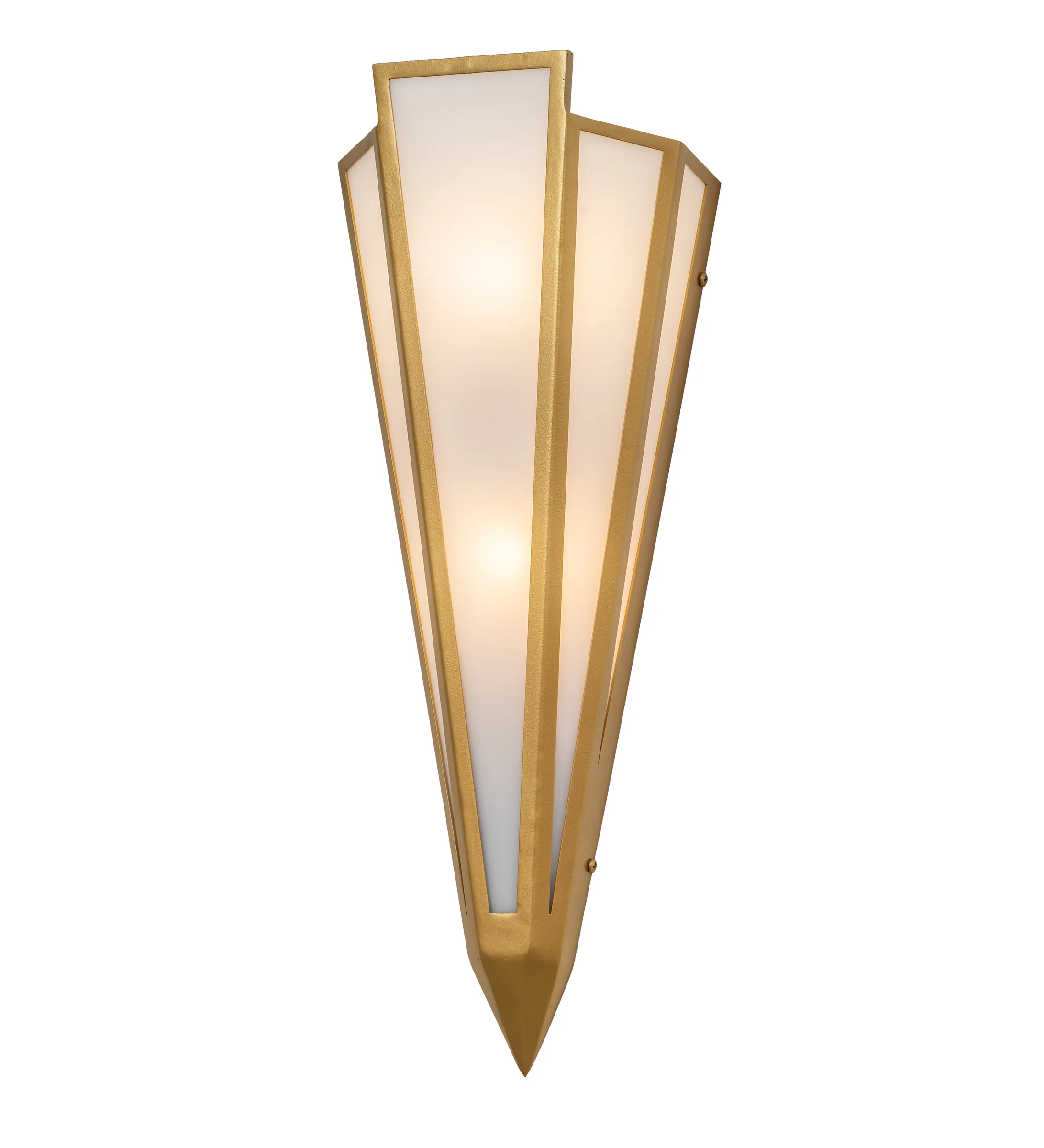 Brum Two Light Wall Sconce in Goldtastic