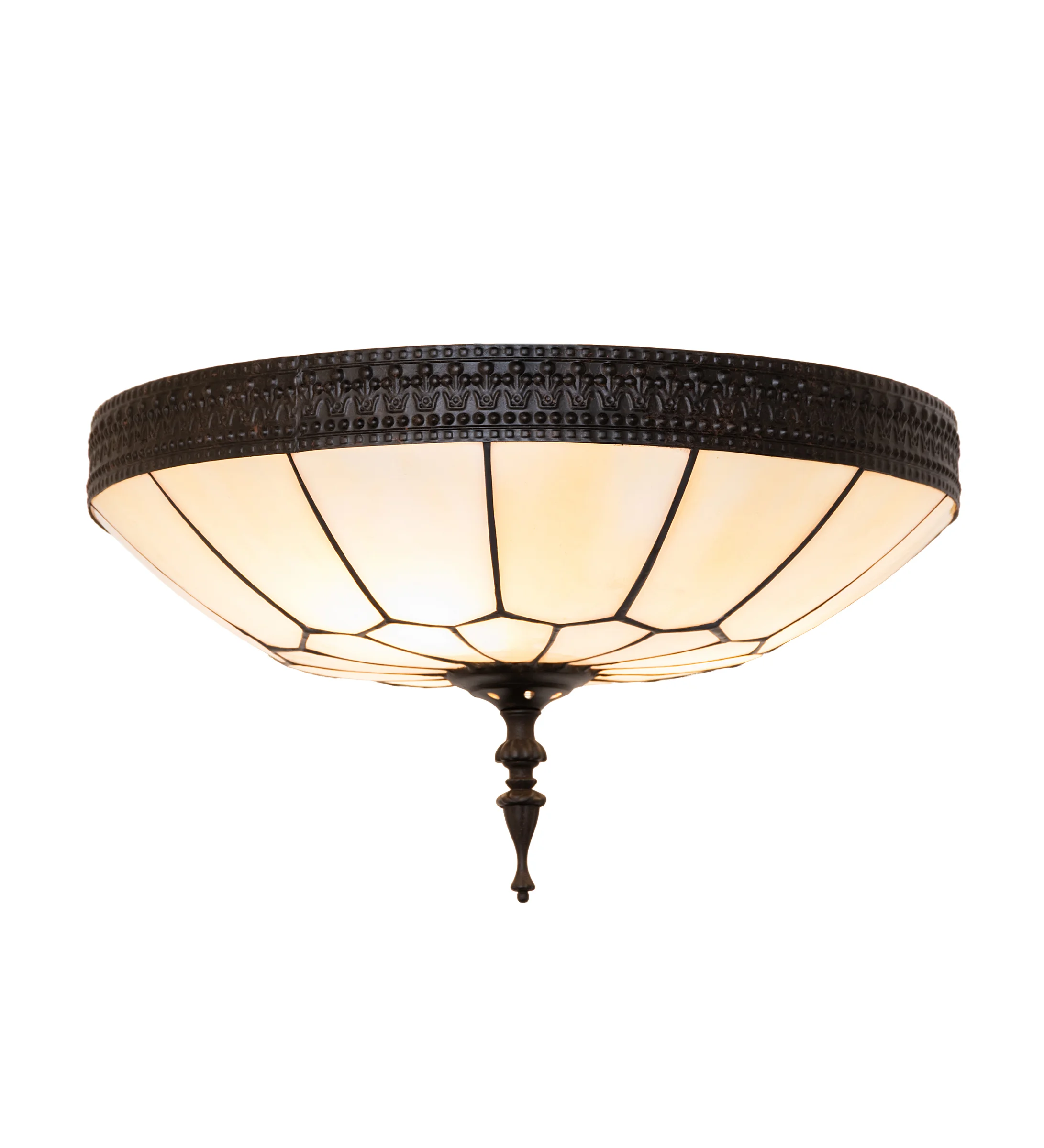 Vincent Three Light Flush Mount in Dark Roast