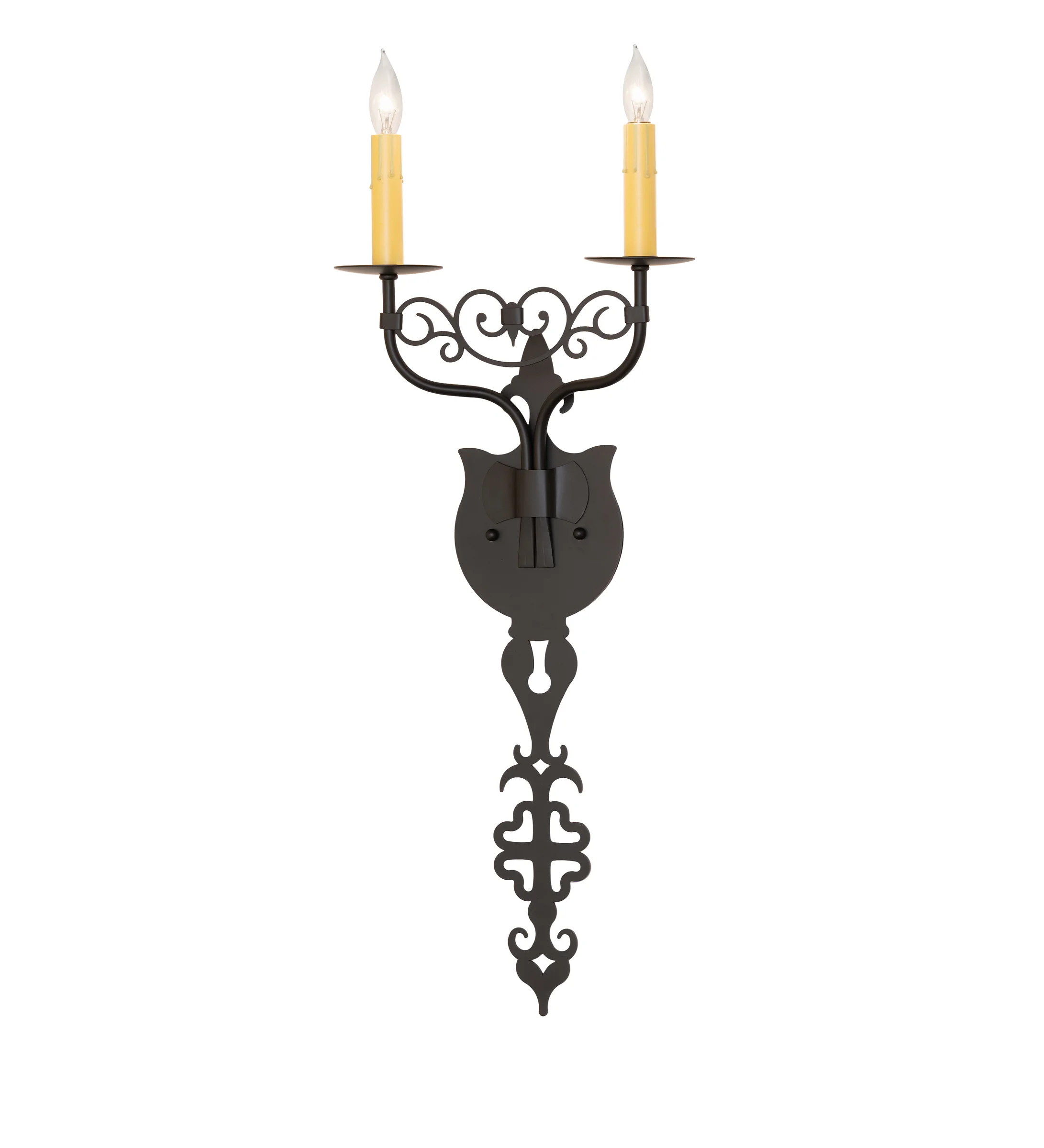 Merano Two Light Wall Sconce in Blackwash