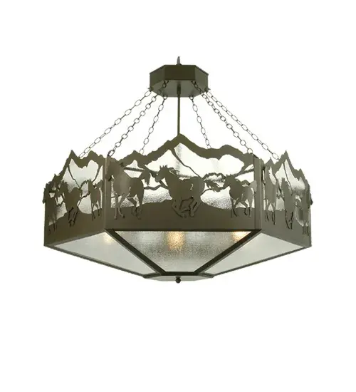 The Running Horses by Meyda Lighting