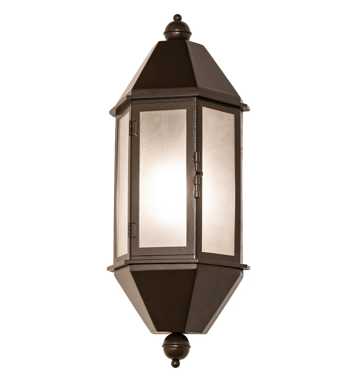 Plaza Lantern One Light Wall Sconce in Exterior Textured Timeless Bronze