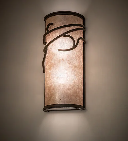 9" Wide Branches Left Wall Sconce