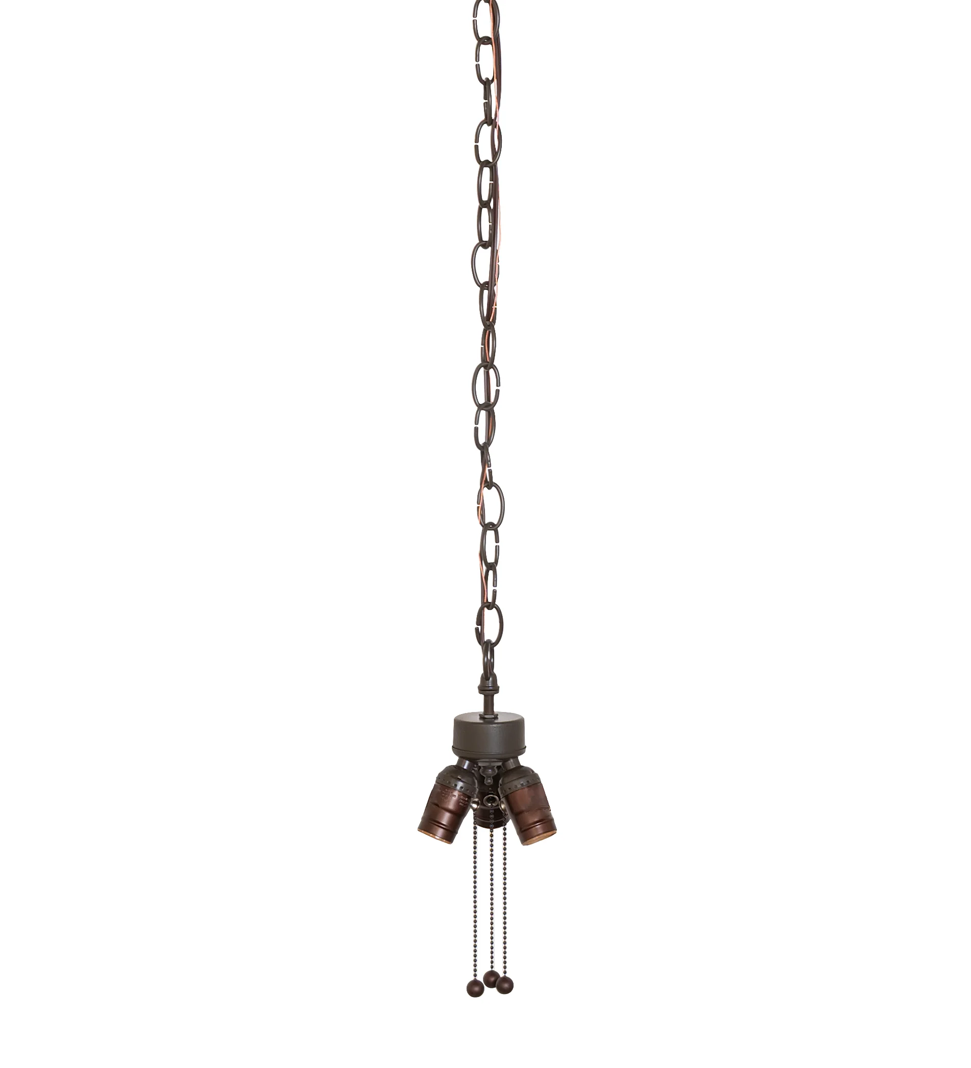 Traditional Three Light Pendant Hardware in Timeless Bronze